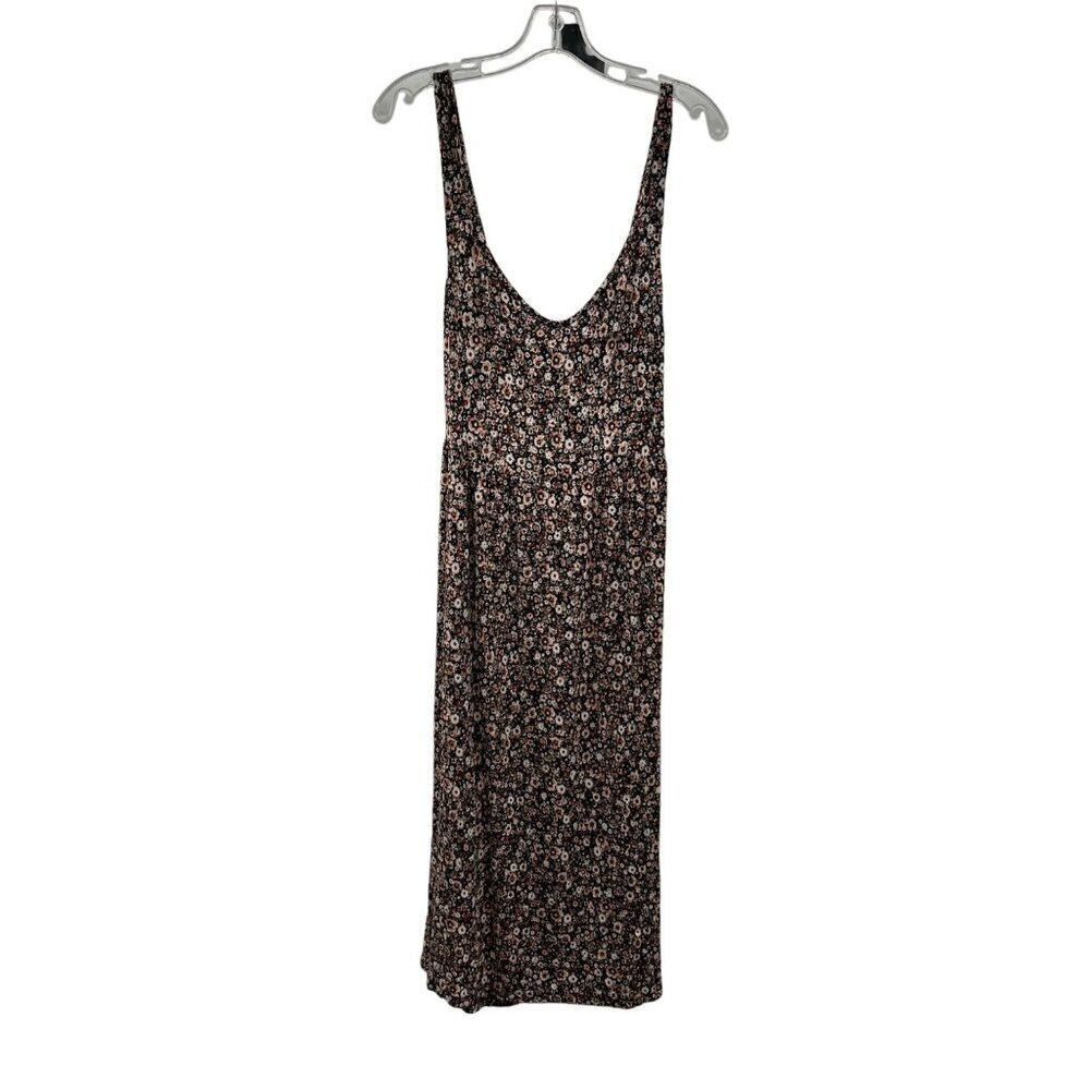 Lascana Women's Sleeveless Floral Midi Shift Dress Cut Out Back Size 8